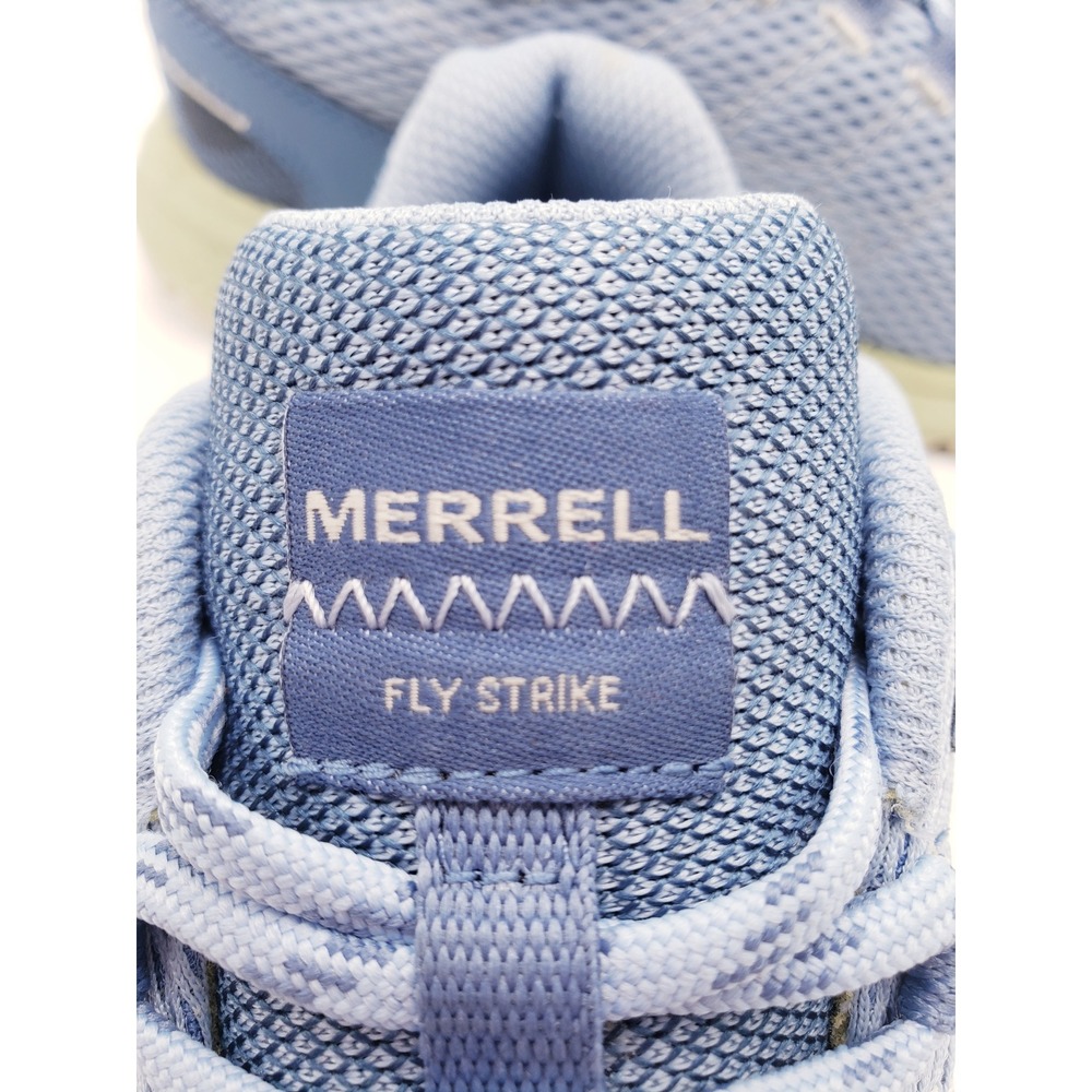 Merrell Fly Strike Trail Running Shoes Blue Mesh Speckled Sole Womens Size 7 - Picture 8 of 10